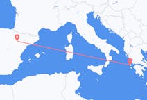 出发地 西班牙出发地 萨拉戈萨目的地 希腊Kefallinia的航班
