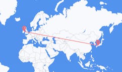 Flyg från Takamatsu, Japan till Dublin, Irland