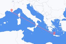 Flights from Toulon, France to Chania, Greece