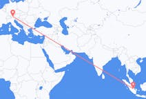 Flyreiser fra Jambi, Indonesia til Innsbruck, Østerrike