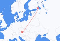 เที่ยวบิน จาก เซนต์ปีเตอร์สเบิร์ก, รัสเซีย ไปยัง กราซ, ออสเตรีย