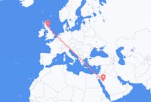 Flights from Al-`Ula to Edinburgh