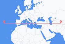 Flyrejser fra Dusjanbe, Tadsjikistan til Horta, Azorerne, Portugal