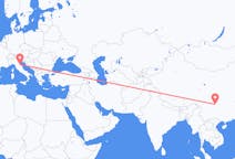 Flyreiser fra Luzhou, Kina til Rimini, Italia