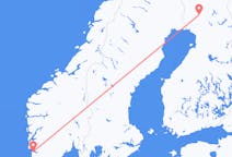 フィンランドのから ロヴァニエミ、ノルウェーのへ スタヴァンゲルフライト