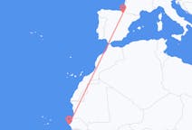 Flyrejser fra Dakar til Pamplona