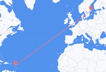 Flights from Pointe-à-Pitre, France to Stockholm, Sweden