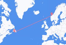 Flyrejser fra Saint-Pierre til Molde