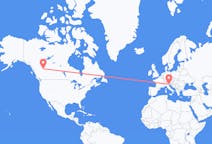 Flights from Dawson Creek, Canada to Venice, Italy