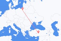 Flights from Szymany, Szczytno County, Poland to Kayseri, Turkey