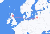 Flights from Kaunas, Lithuania to Edinburgh, the United Kingdom