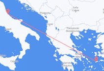 Vluchten van Ikaria naar Pescara