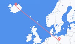 Flüge von Zielona Gora, Polen nach Akureyri, Island
