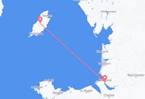 Vluchten van Liverpool, Engeland naar Douglas, Alaska, het eiland Man