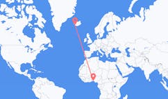 Flyreiser fra Lagos, Nigeria til Reykjavík, Island