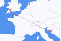 Flights from Zadar, Croatia to Exeter, the United Kingdom