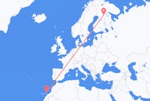 Flyg från Kuusamo, Finland till Lanzarote, Spanien