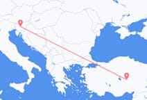 从内夫谢希尔飞往卢布尔雅那的航班