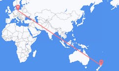 Flyg från Napier, Nya Zeeland, Nya Zeeland till Szczecin, Polen