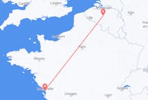 Vluchten van La Rochelle, Frankrijk naar Brussel, België