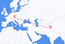 Flyrejser fra Srinagar, Indien til Salzburg, Østrig