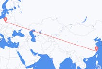 Flyg från Wenzhou, Kina till Warszawa, Polen