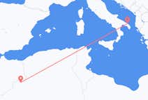 Vluchten van Béchar, Algerije naar Brindisi, Italië
