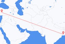 Flyg från Calcutta, Indien till Kayseri, Turkiet
