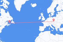 Flyreiser fra Les Îles-de-la-Madeleine, Quebec, Canada til Brno, Tsjekkia