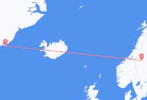 Flights from Kulusuk, Greenland to Östersund, Sweden