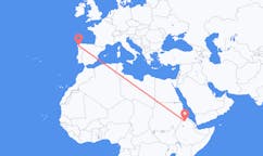 出发地 埃塞俄比亚希雷目的地 西班牙圣地亚哥 － 德孔波斯特拉的航班