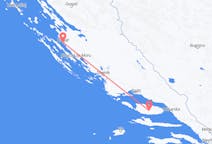 Vluchten van Brač, Kroatië naar Zadar, Kroatië