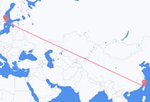 Flyg från Taipei, Taiwan till Stockholm, Sverige