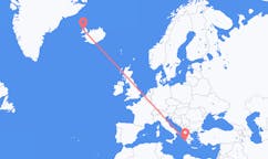 Flyreiser fra Zakynthos-øya, Hellas til Ísafjörður, Island