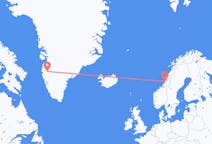 Flights from Rørvik, Norway to Kangerlussuaq, Greenland