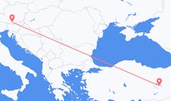 Flyg från Elazığ till Klagenfurt