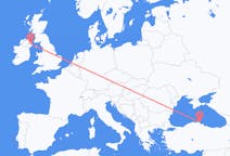 出发地 土耳其出发地 锡诺普前往北爱尔兰的贝尔法斯特的航班