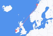 เที่ยวบิน จาก Sandnessjøen, นอร์เวย์ ถึงคิลอร์กลิน, ไอร์แลนด์