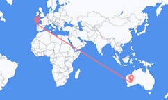Flyg från Kalgoorlie-Boulder, Australien till La Coruña, Spanien