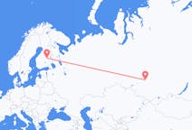 Fly fra Tomsk til Kuopio