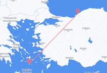 Flights from Zonguldak to Santorini