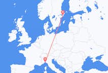 Flyg från Genua, Italien till Stockholm, Sverige