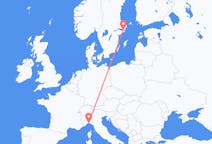 Flyreiser fra Genova, til Stockholm
