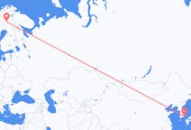 Loty z Busan, Korea Południowa do Kolari, Finlandia