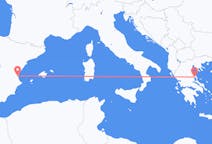 Flyreiser fra Volos, Hellas til Valencia, Spania
