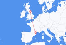 Flyreiser fra Girona, Spania til Leeds, England