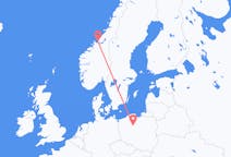 Loty z miasta Ørland do miasta Bydgoszcz