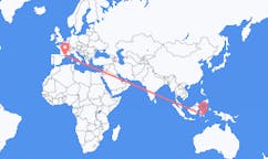 Flights from Kendari, Indonesia to Perpignan, France