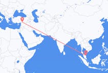 Flüge von Kuala Terengganu, Malaysia nach Gaziantep, die Türkei