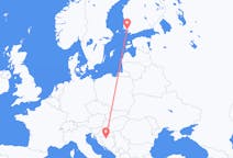 Vluchten van Banja Luka, Bosnië en Herzegovina naar Turku, Finland